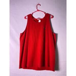 Vintage Speedo Red Tank Top Muscle Shirt Men's Size XL Made in USA